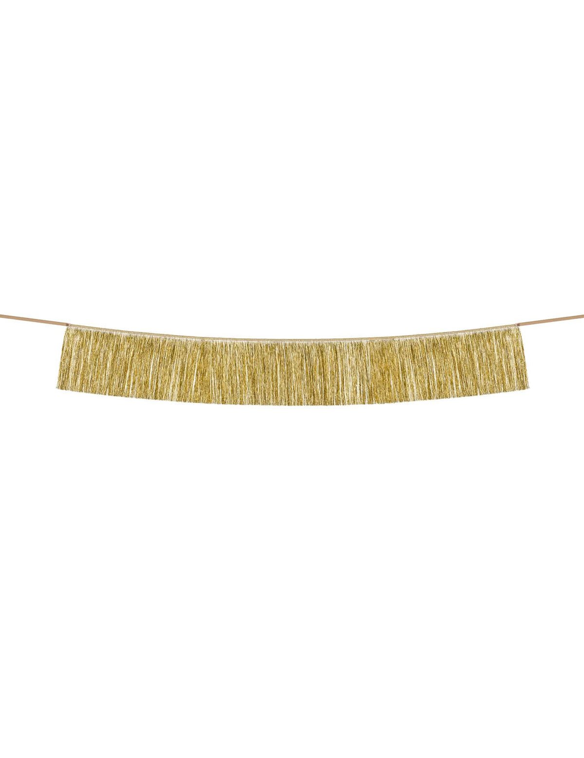 Guirlande de fils à franges dorés pour fête 135 cm
