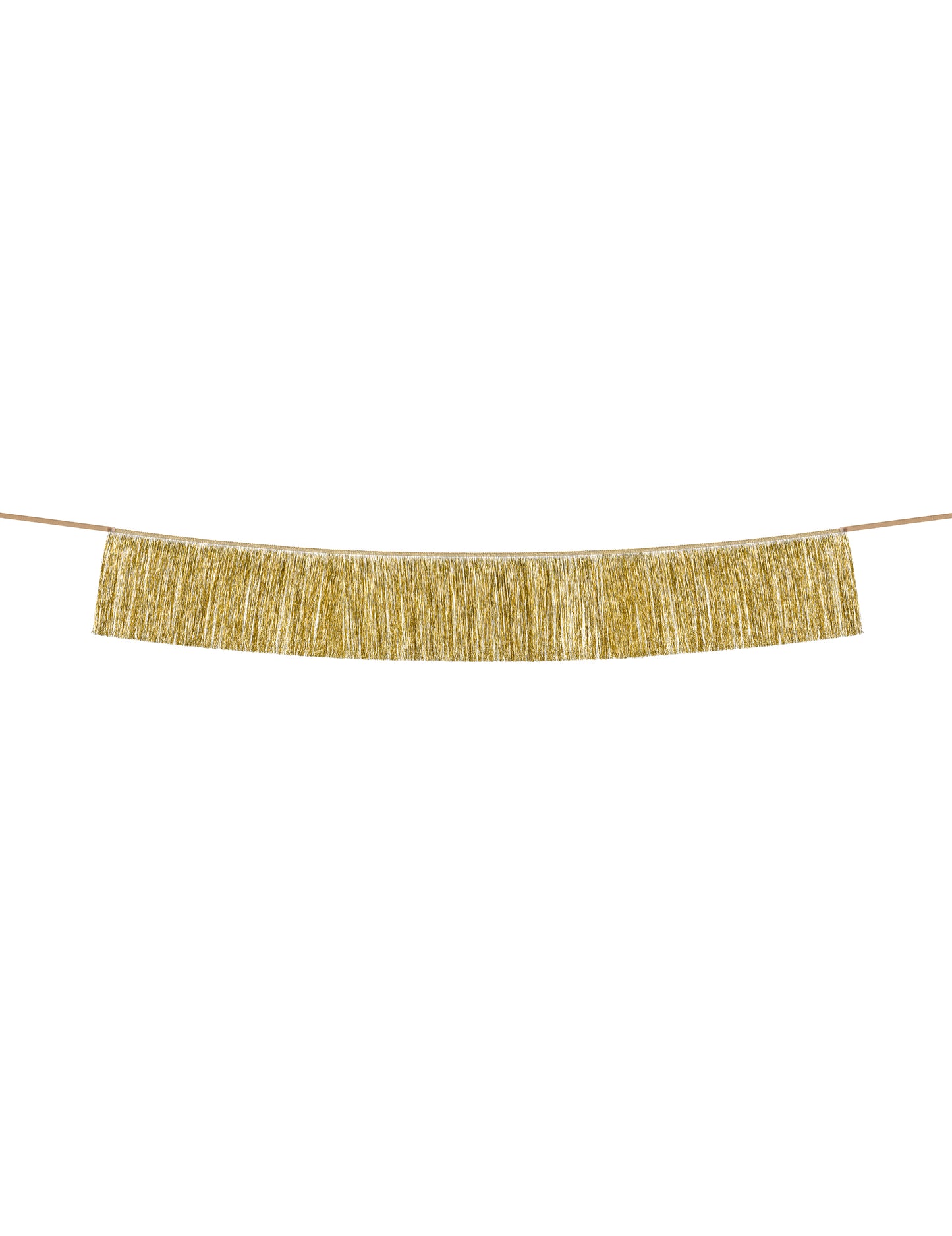 Guirlande de fils à franges dorés pour fête 135 cm
