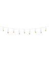 Guirlande de plumes mariage pour fête blanches et dorées