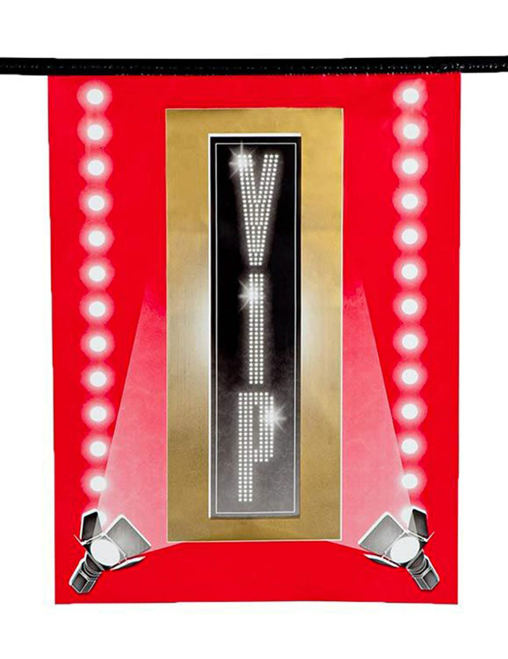 Gros plan sur un fanion de la guirlande fanions papier VIP pour décoration cinéma