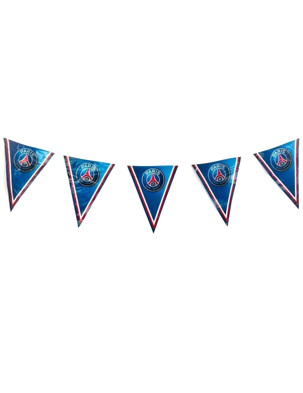 Wimpelkette PSG für Party Blau und Rot 270 cm