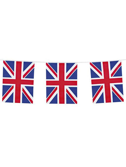 Guirlande de fanions drapeaux Royaume-Uni thème Angleterre bleu blanc rouge
