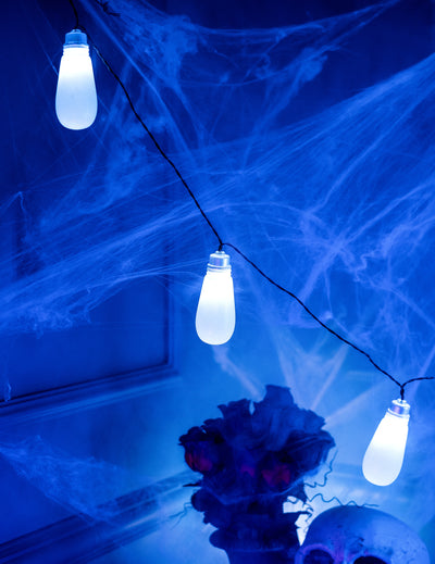 Unheimlicher Sound und Lichtgirlande 240cm für Halloween