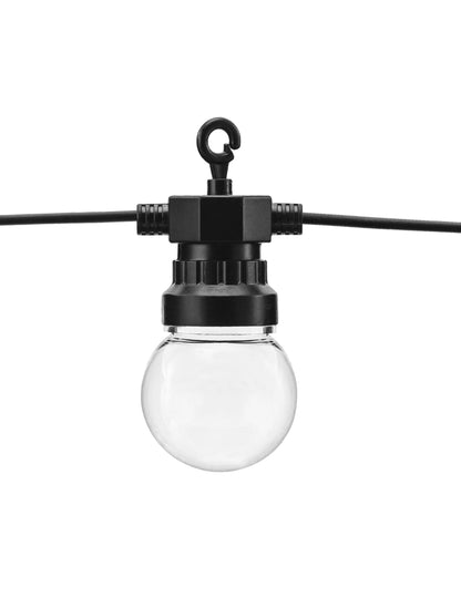 LED-Lichterkette 5 Meter Schwarz fÃ¼r Garten & Party