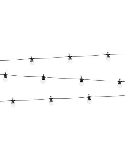 LED-Lichterkette 5 Meter Schwarz fÃ¼r Garten & Party