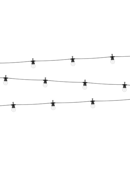 LED-Lichterkette 5 Meter Schwarz fÃ¼r Garten & Party