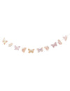 Guirlande papillon ambiance féerique rose pastel en papier