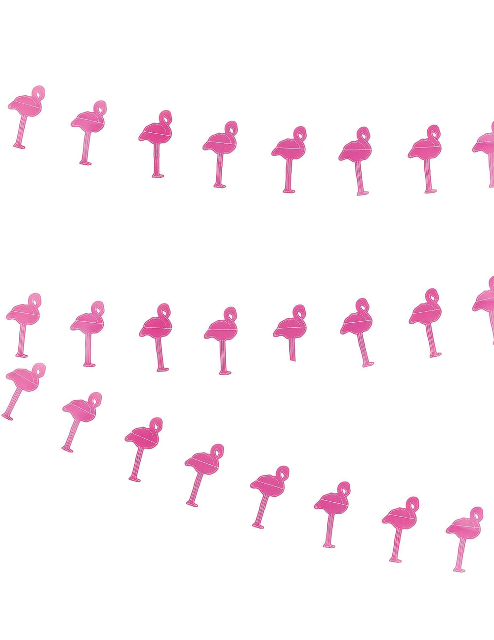 Guirlande petits flamants roses en carton rose
