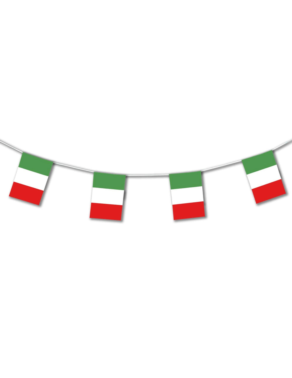 Kunststoffgirlande Italien für grüne, weiße und Rot Partydekoration