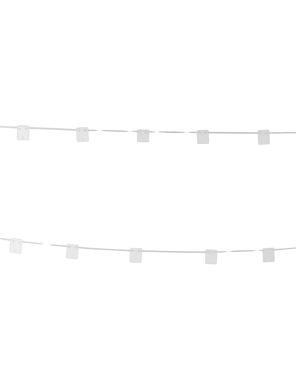 Guirlande support pour 24 ballons kit arche pour décoration blanc