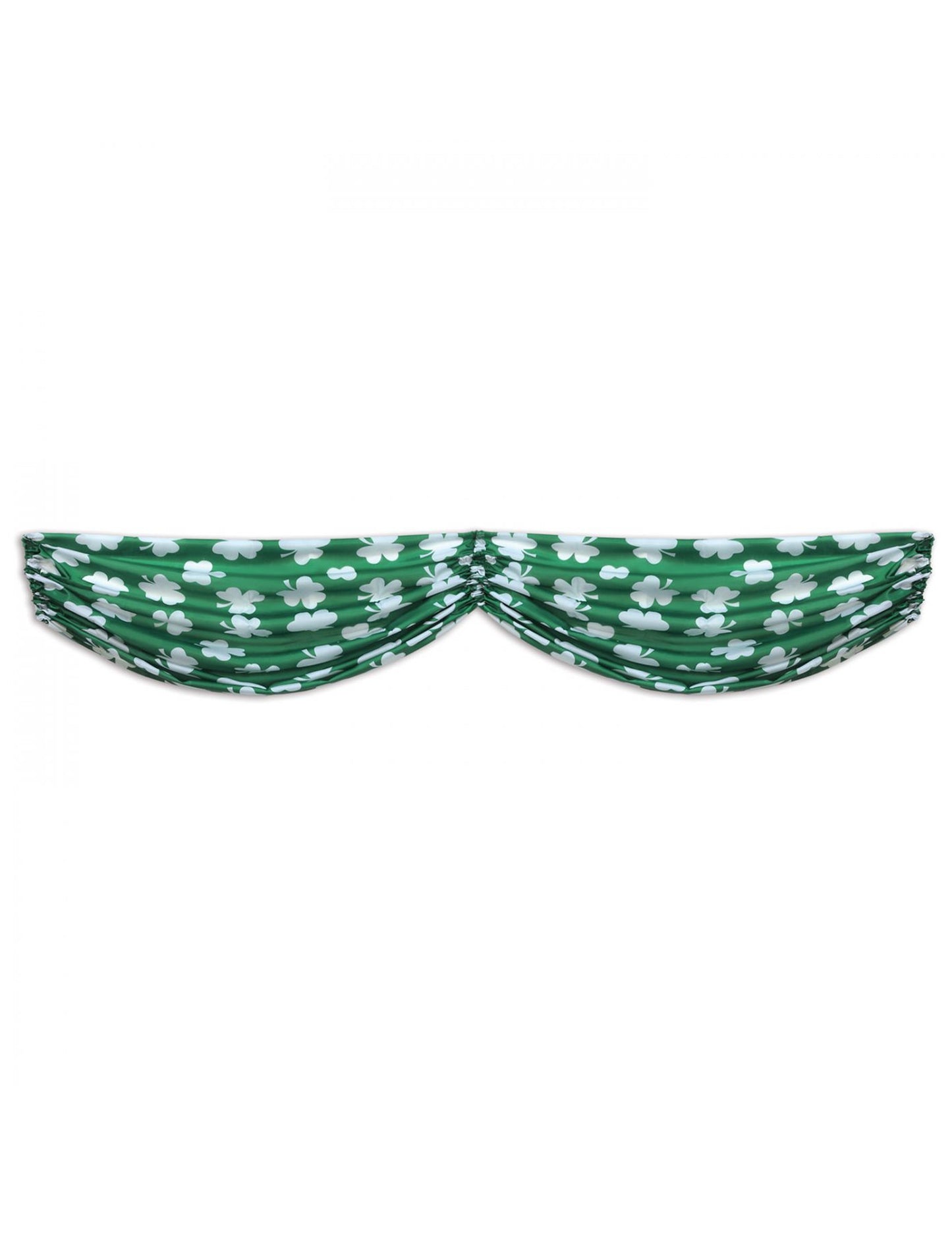 Guirlande motifs trèfles pour fête verte et blanche