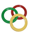 Jeu de 3 anneaux de clown pour enfant rouge vert et jaune