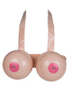 Jeu gonflable Boob battle pour adulte beige et rose