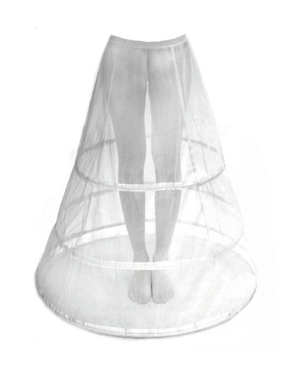 Jupon bouffant pour adulte blanc à cerceaux
