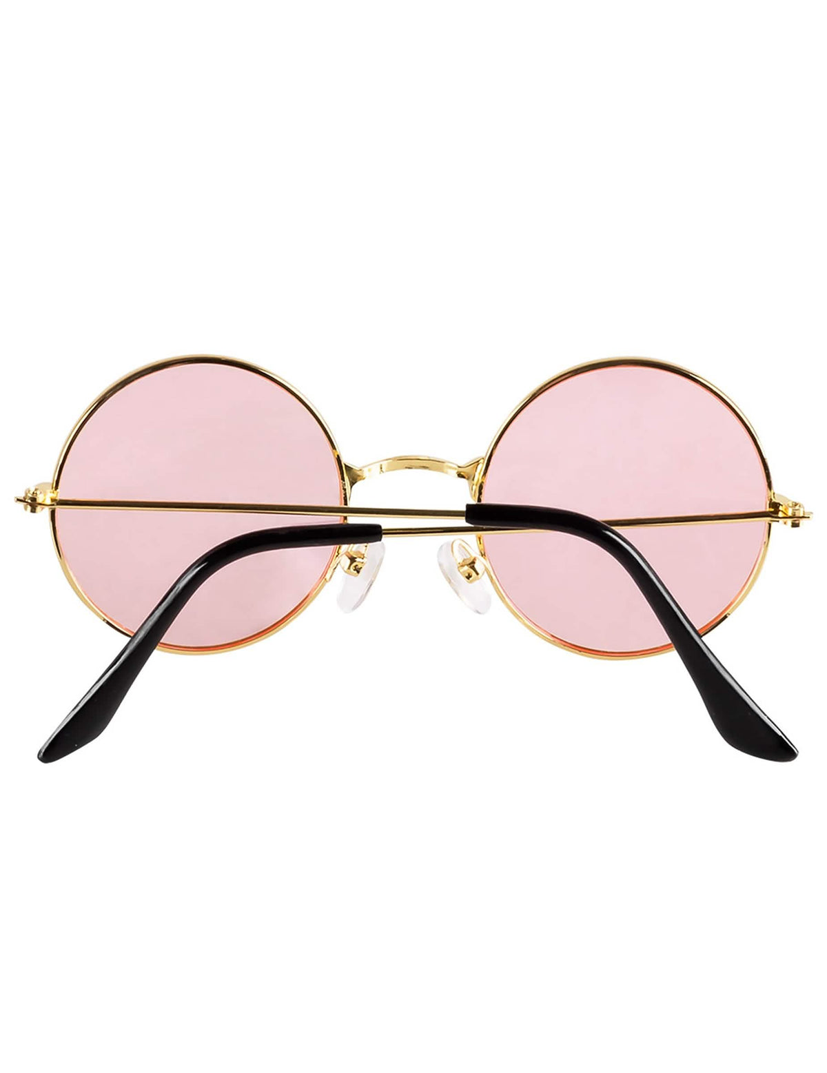Lunettes roses rondes du kit accessoires hippie deluxe