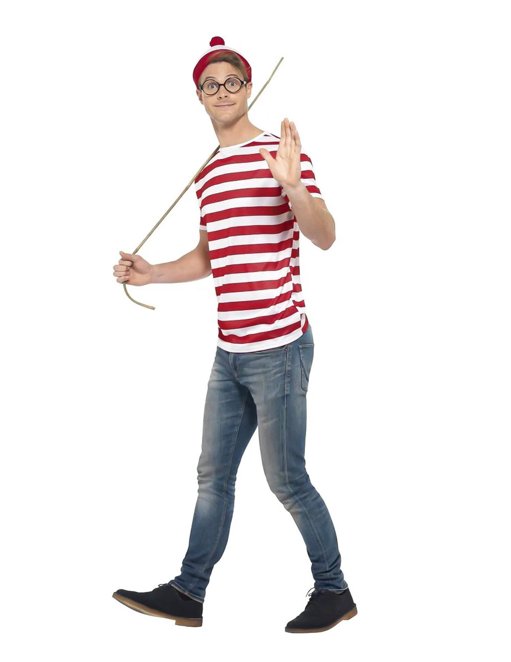Seitenansicht des accessoires-Kits Wo ist Walter?™ für Erwachsene