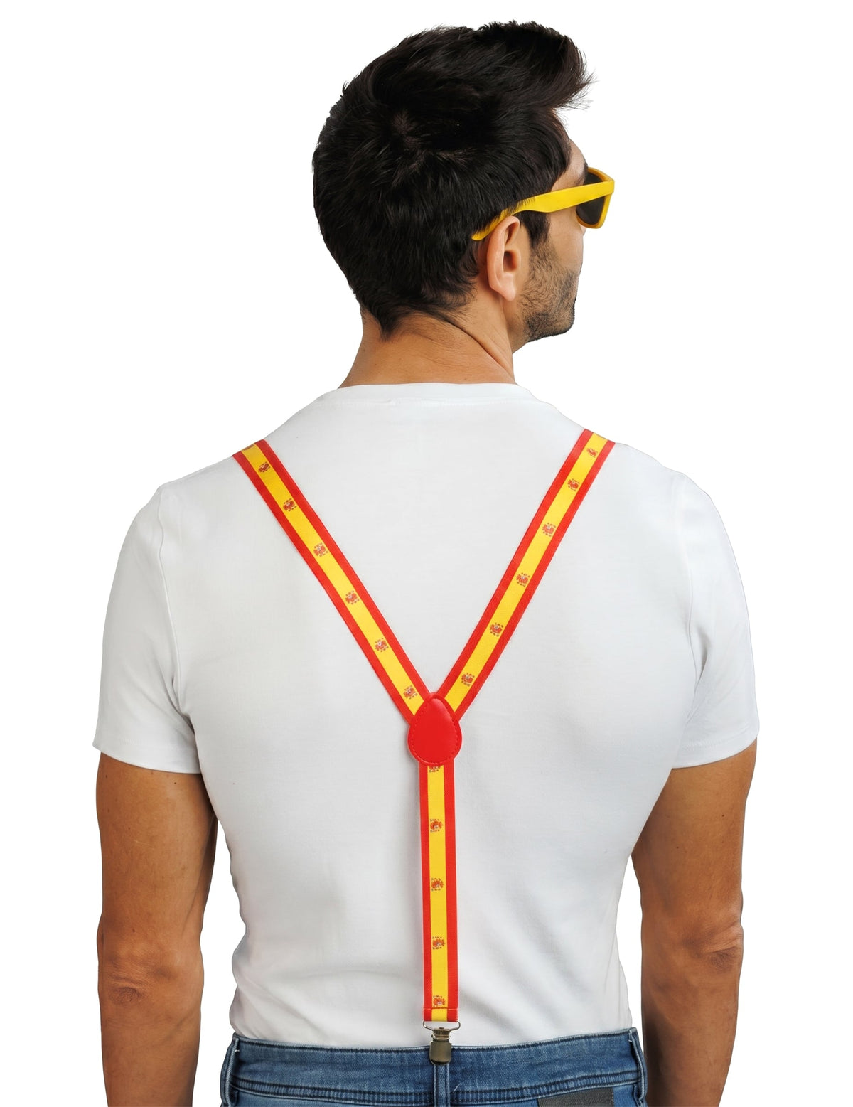 Fan-Kit Spanien für Erwachsene rot-gelb