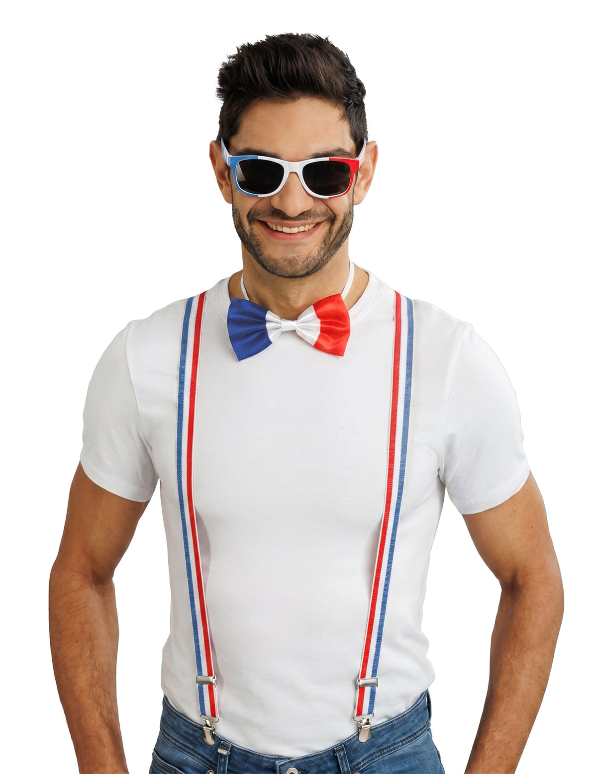 Frankreich Supporter-Set Erwachsene 3 Accessoires