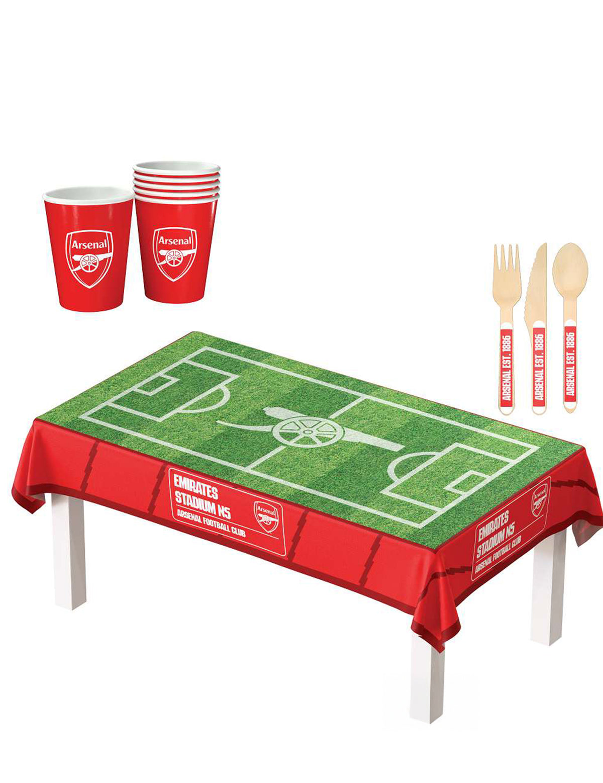 Komplett-Set Arsenal FC Geburtstag - 75 Teile