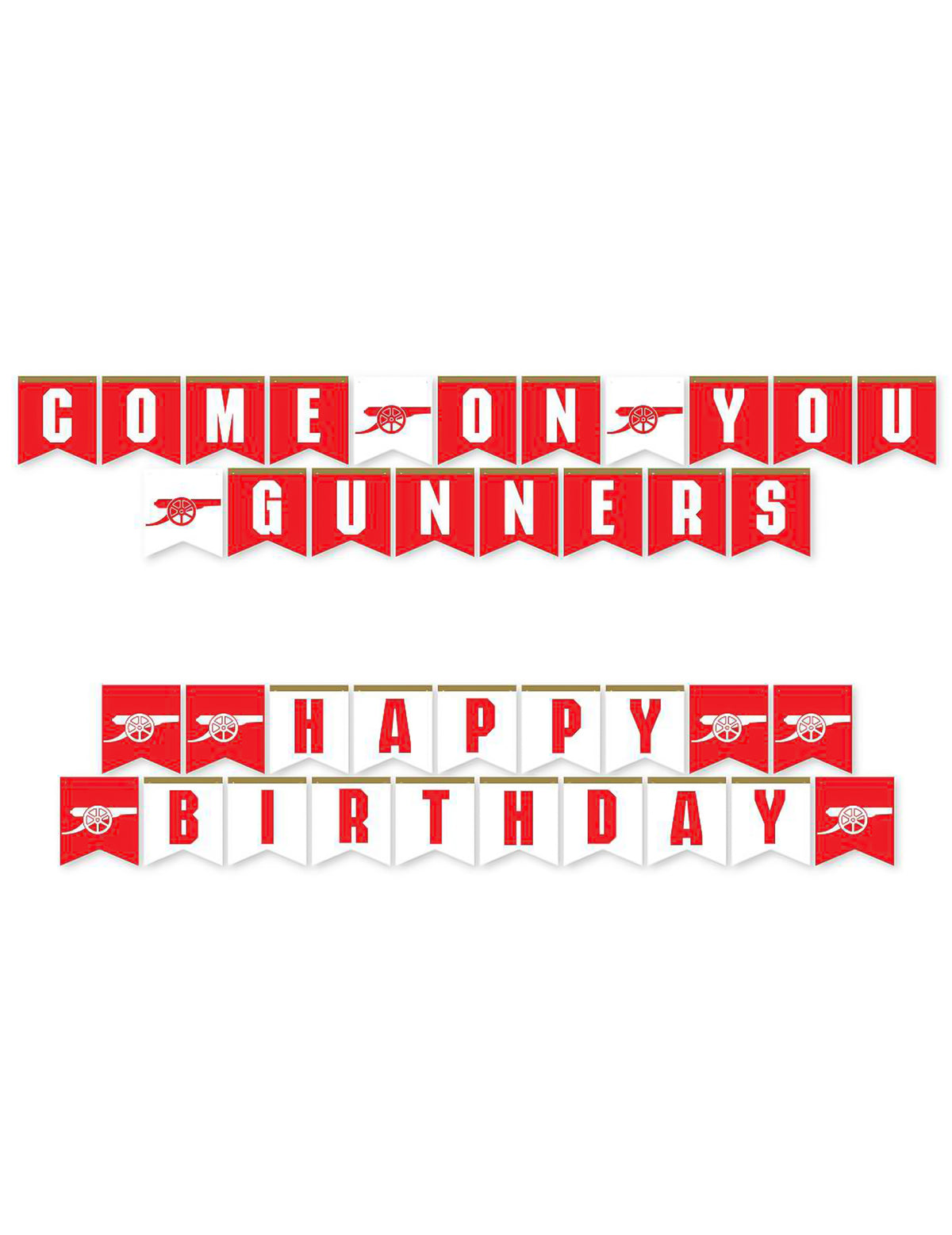 Komplett-Set Arsenal FC Geburtstag - 75 Teile