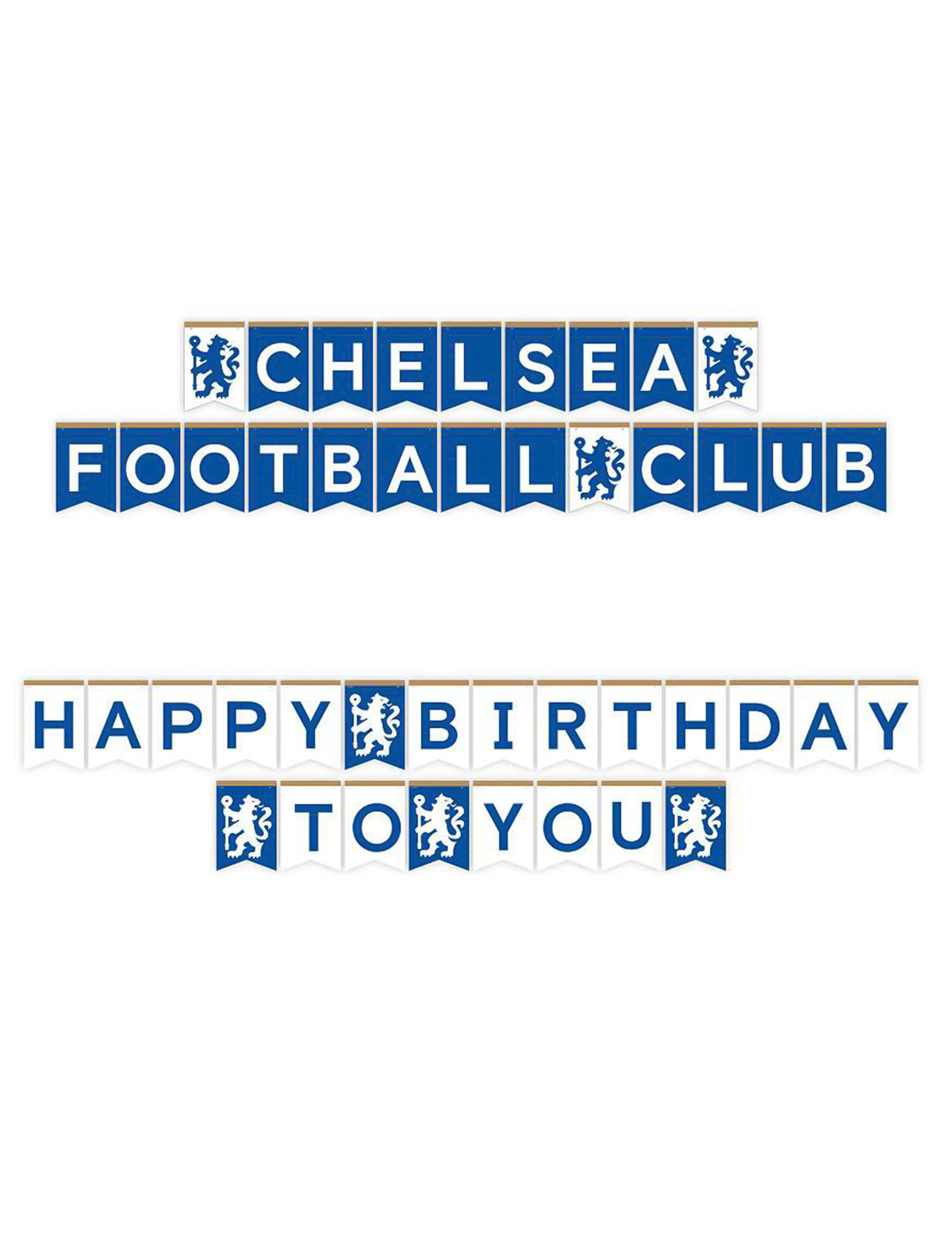 Komplettes Chelsea FC Geburtstags-Deko-Set - 44-teilig