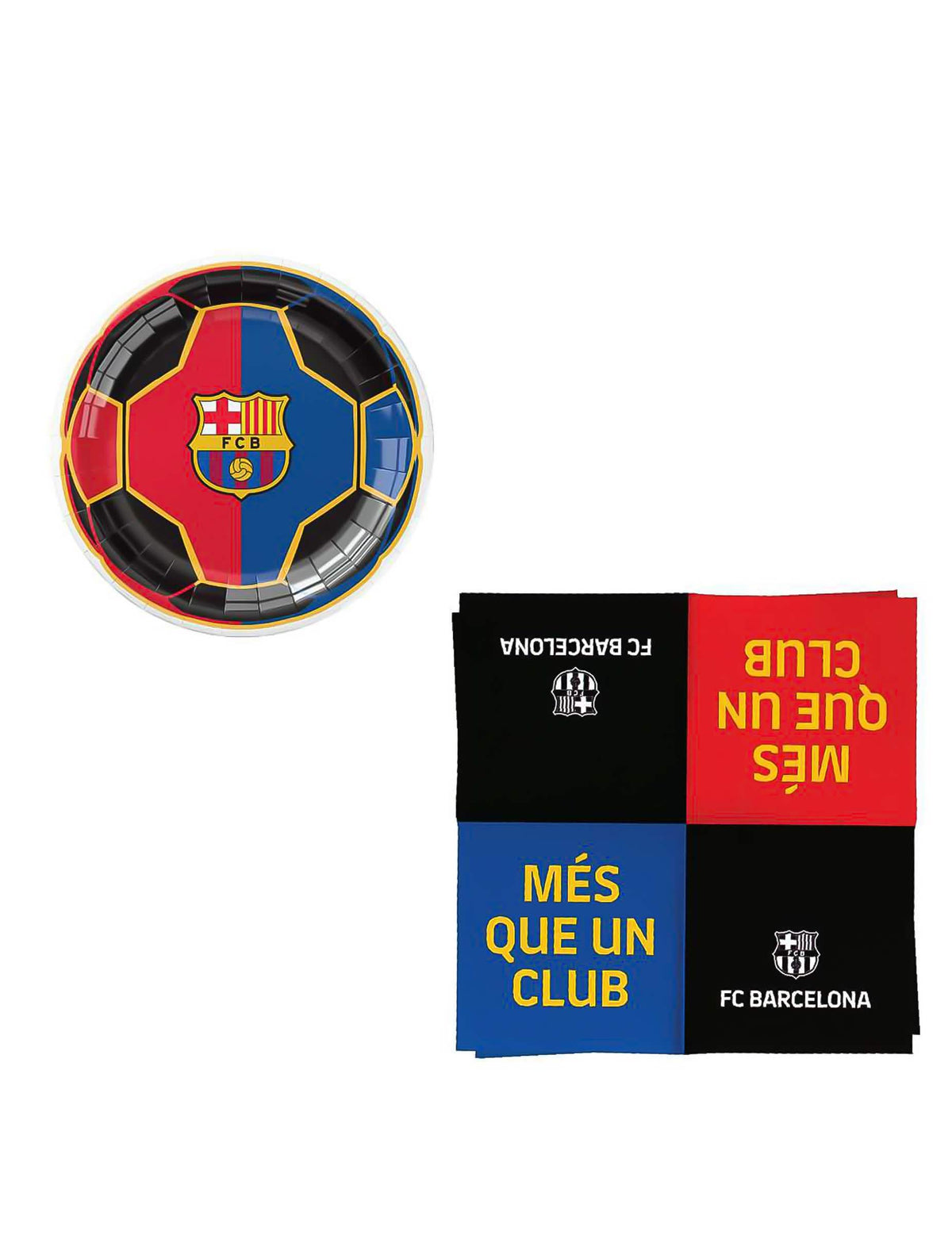 Geburtstags-Set FC Barcelona 44-teilig - FuÃŸball-Deko