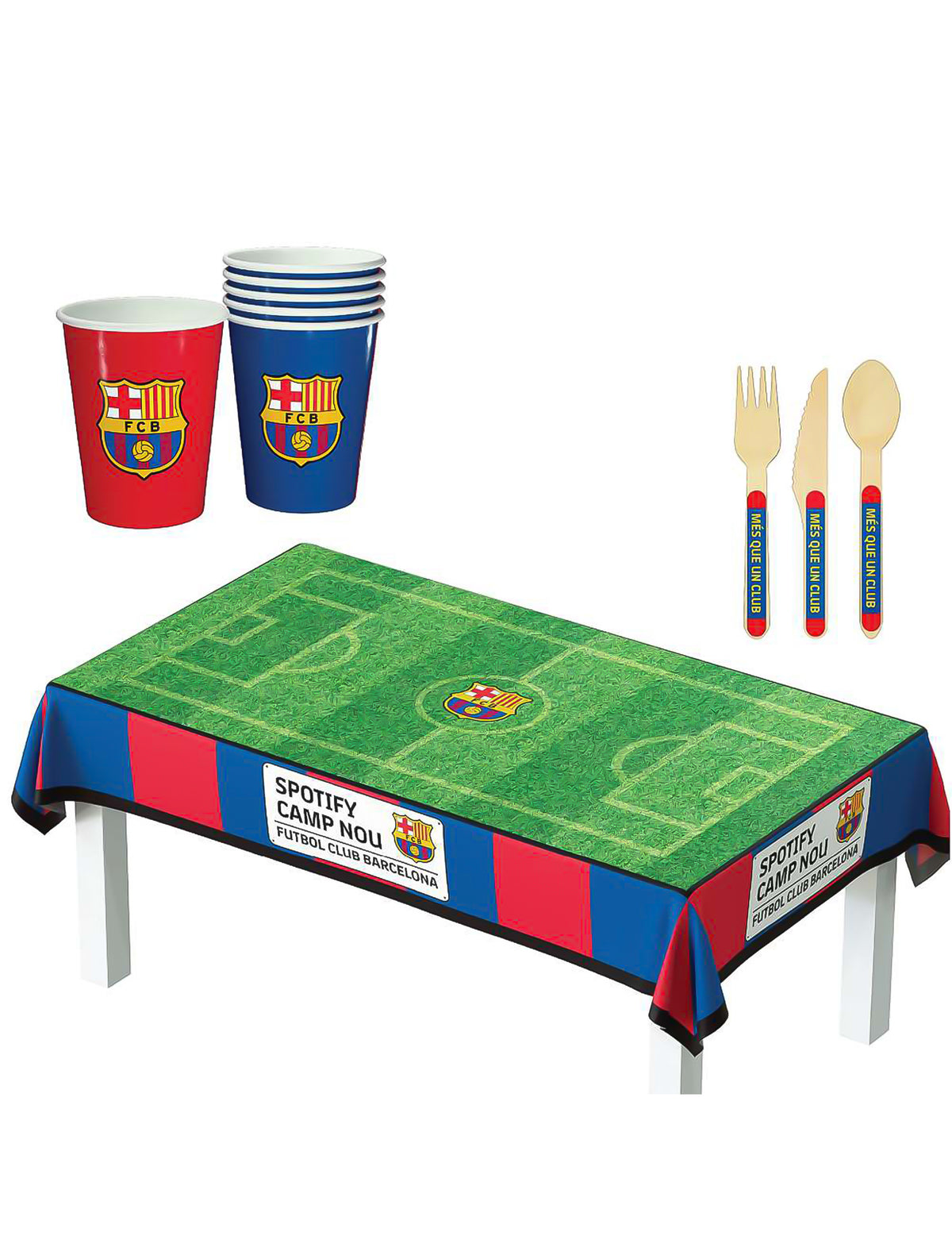 Party-Set FC Barcelona 75-teilig Fußball