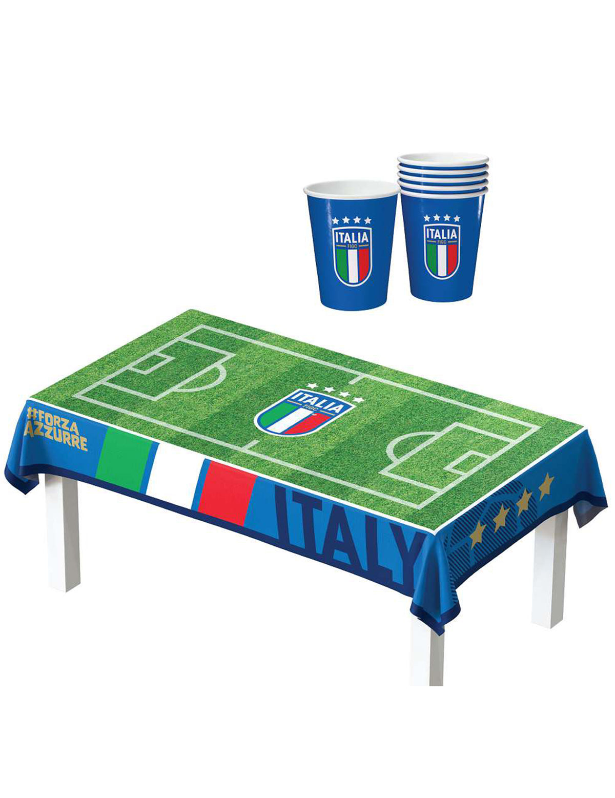 Party-Set Italienische FuÃŸballnationalmannschaft 44-tlg.