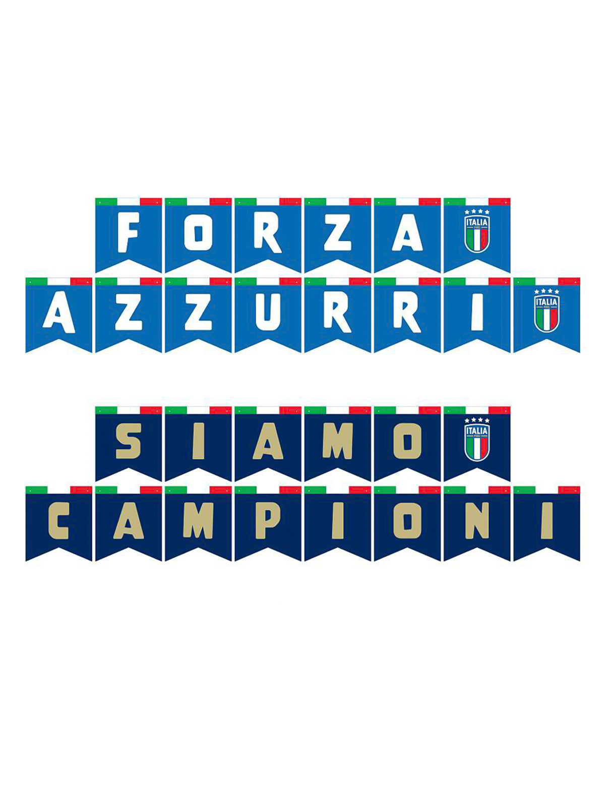 Party-Set Italienische FuÃŸballnationalmannschaft 44-tlg.