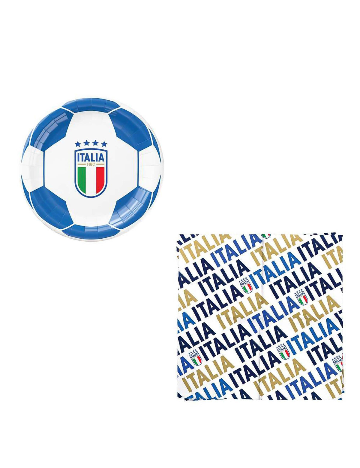 Komplettset Italien FuÃŸball Nationalmannschaft Geburtstag - 75 Teile