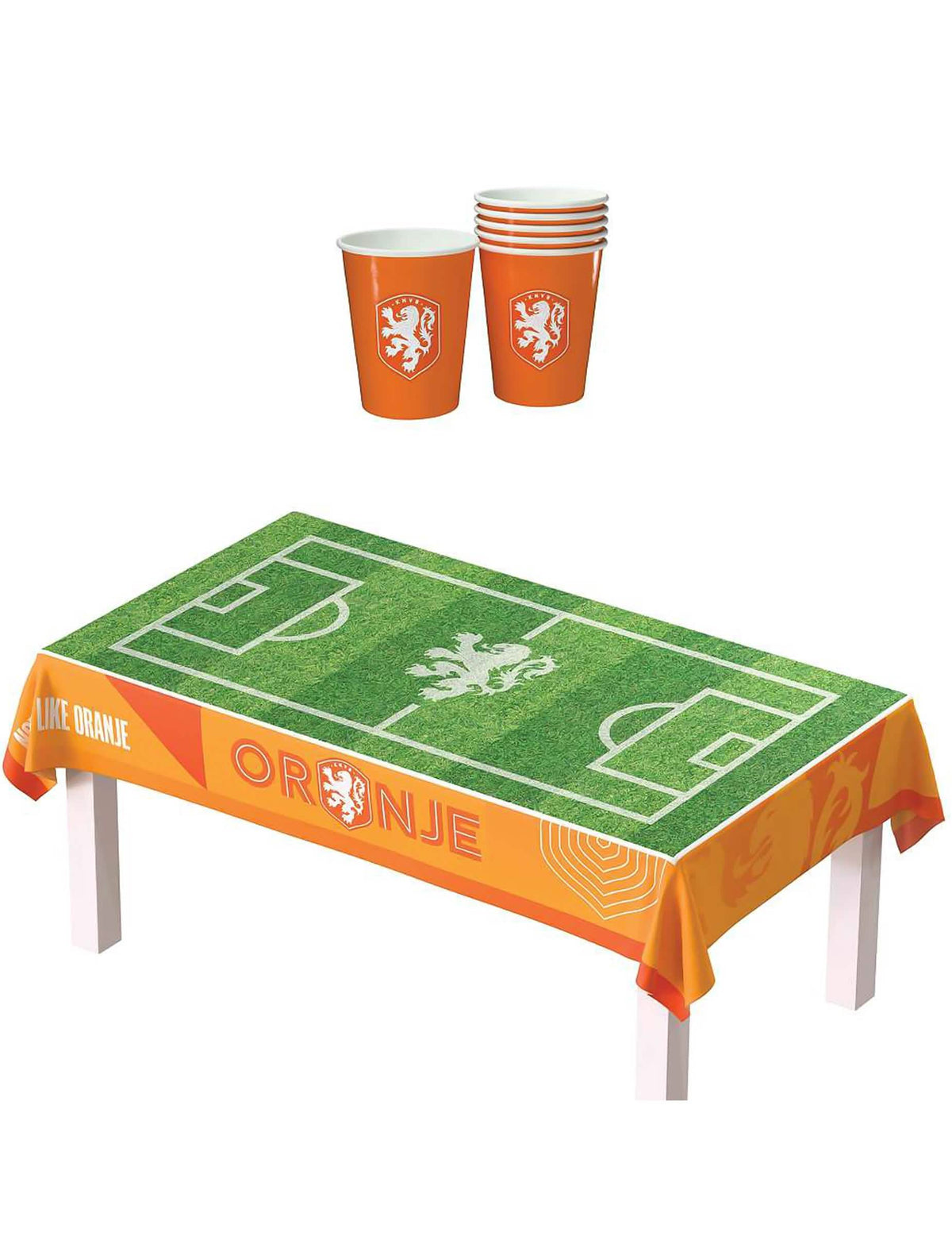 Geburtstags-Deko-Set Niederlande FuÃŸball 44-tlg.