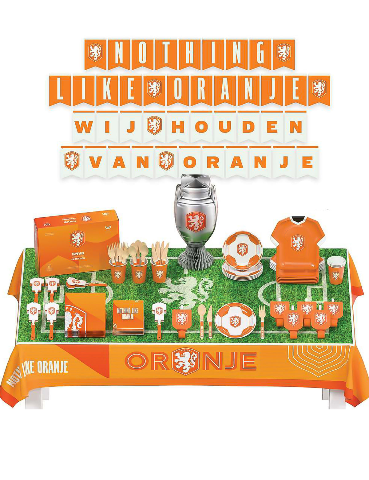 Party-Kit FuÃŸball Niederlande 75-teilig