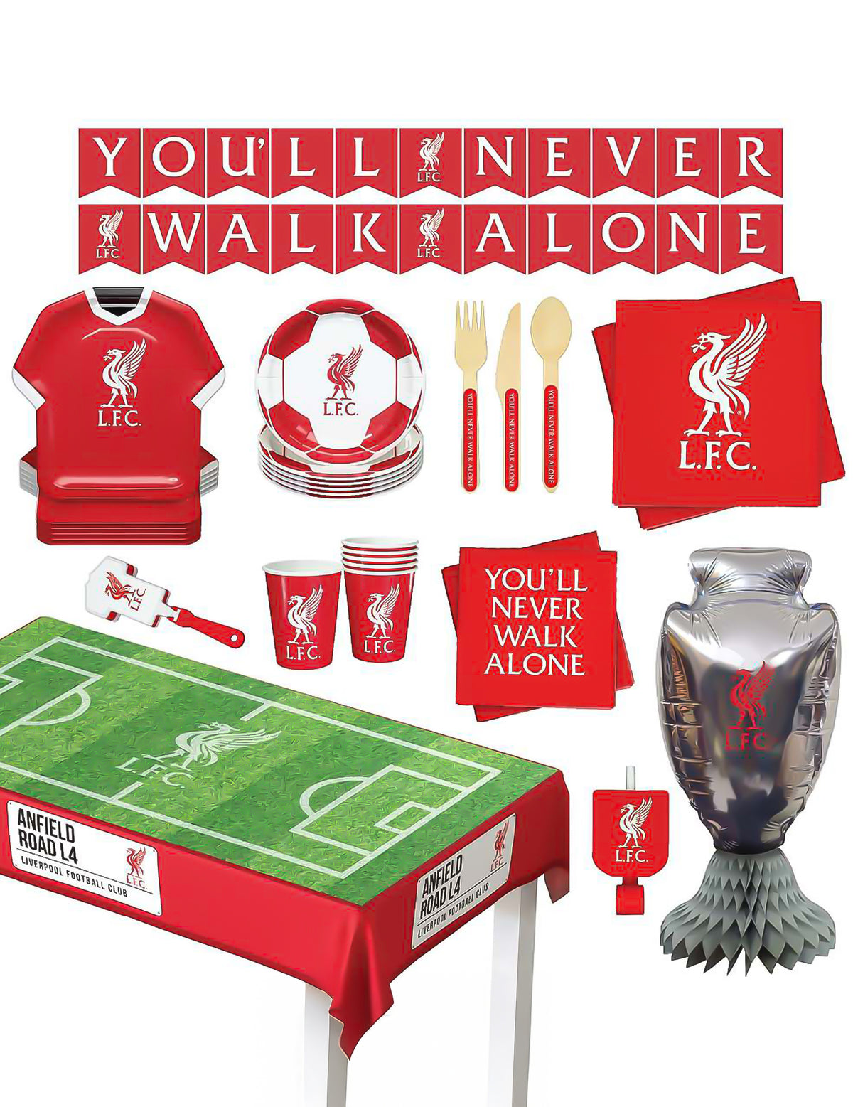 Komplett-Set Liverpool FC Geburtstag 75-teilig