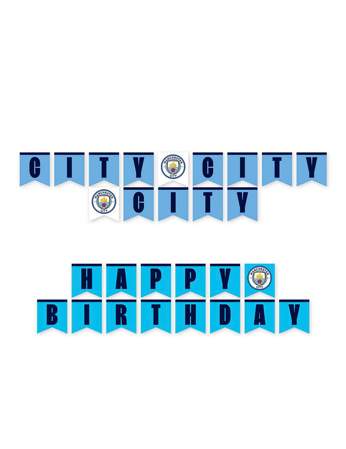 Manchester City Football Club Komplettset zum Geburtstag - 44-tlg.