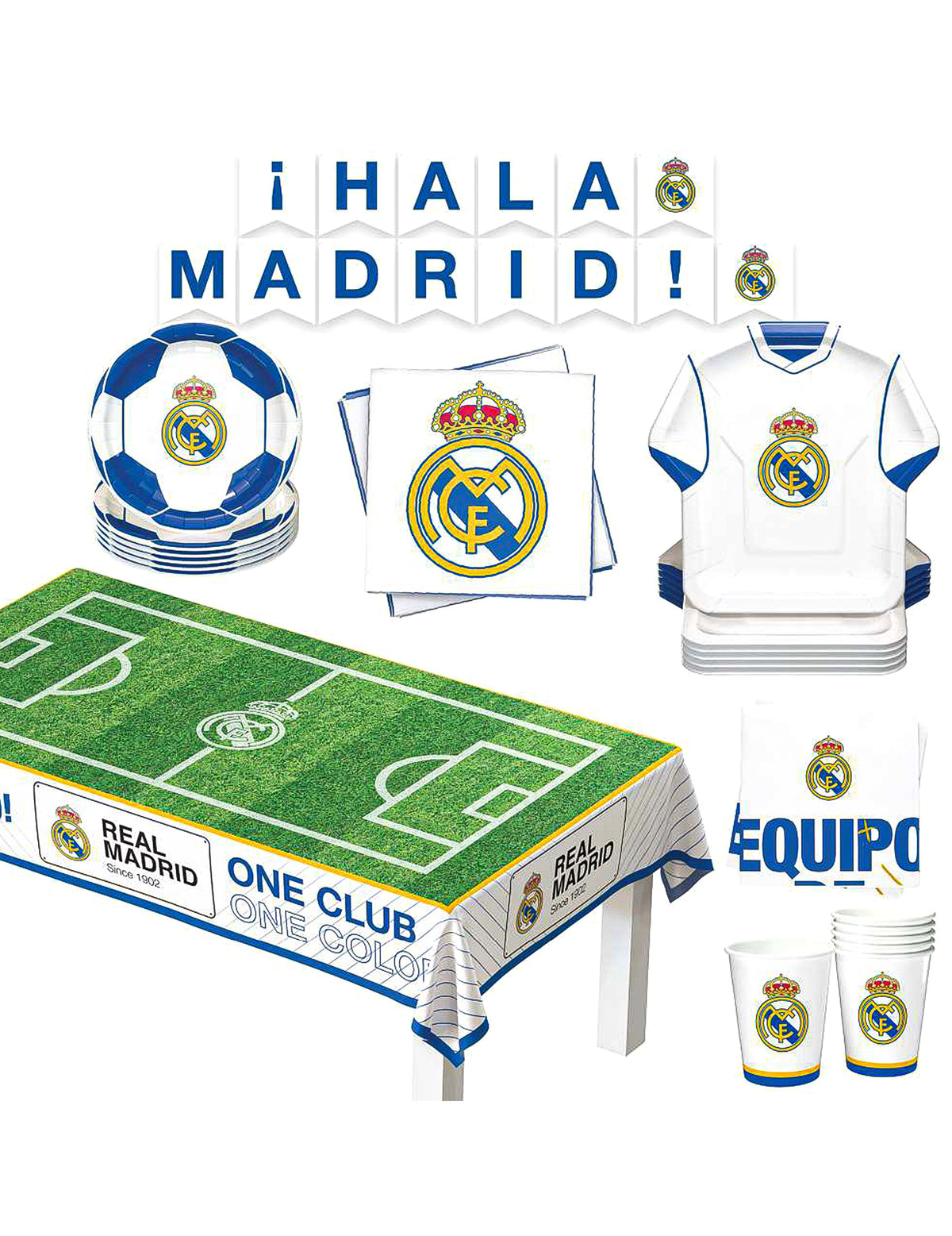 Offizielles Real Madrid CF Geburtstags-Set - 44 Teile