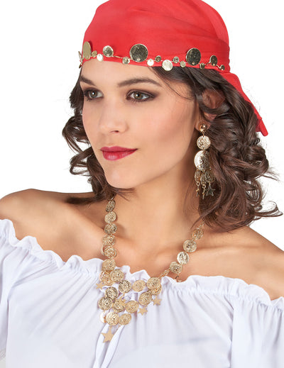 Wahrsagerin-Schmuckset für Damen Accessoires goldfarben