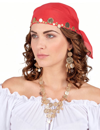 Wahrsagerin-Schmuckset für Damen Accessoires goldfarben