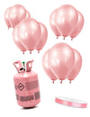 Heliumflaschen-Set mit 12 Ballons roségold
