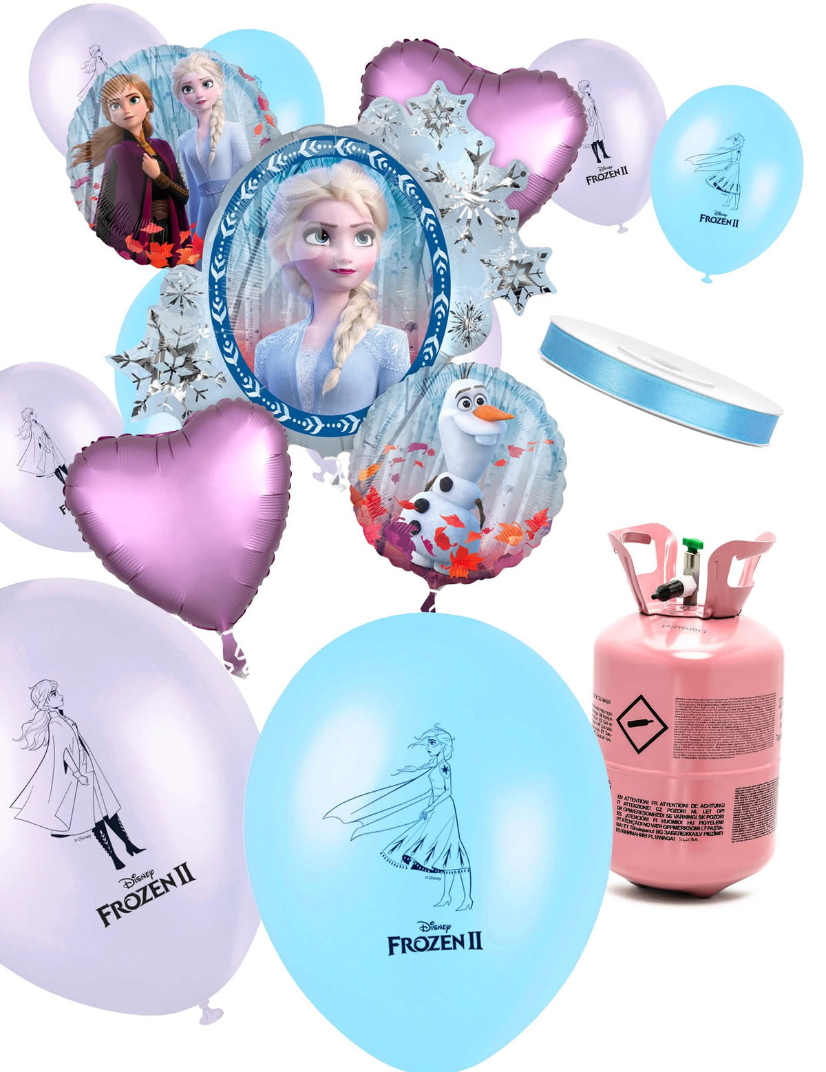 Helium Flasche und Ballons Set die Eiskönigin 2™