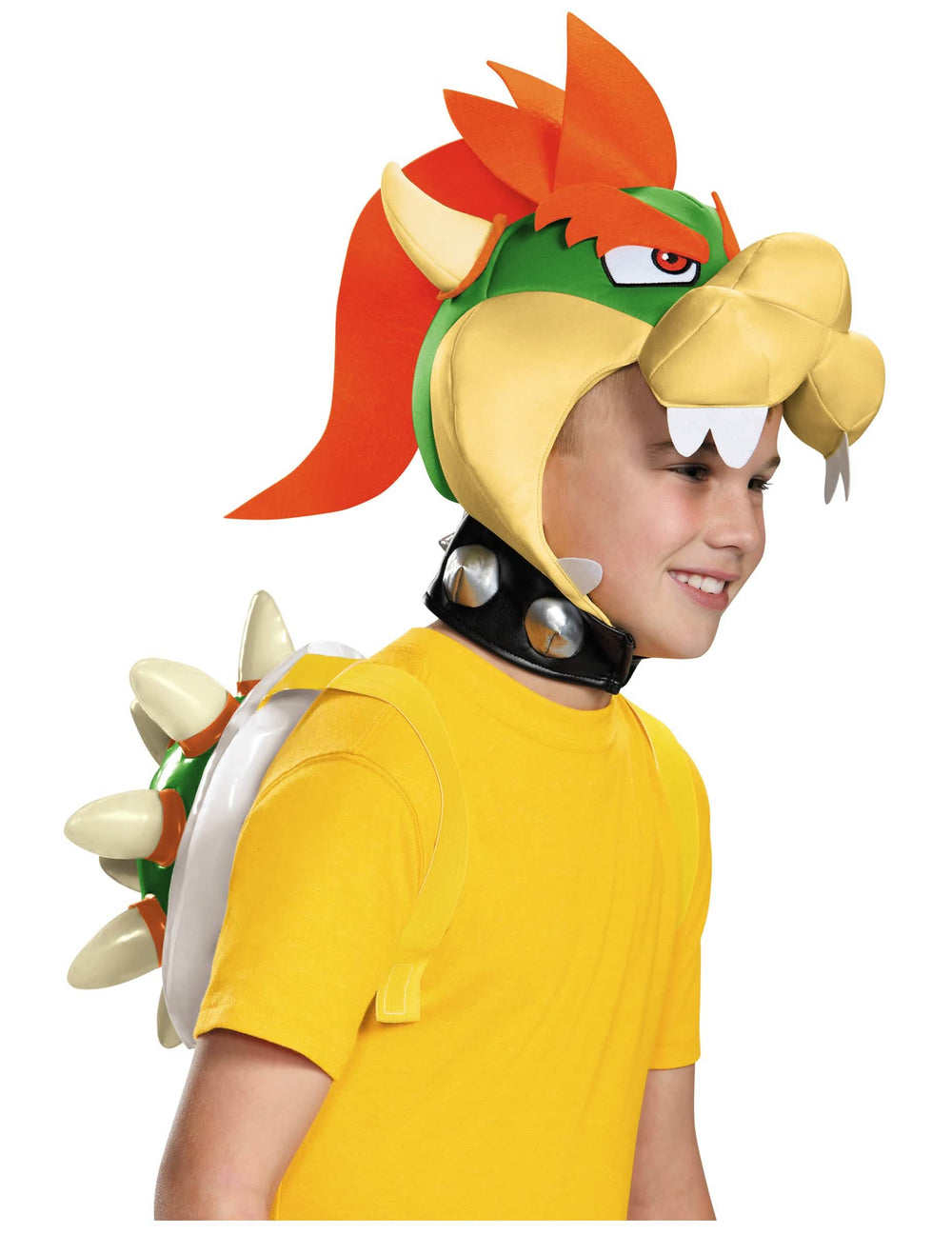 Kit Bowser Nintendo® für Kinder mit Kopfschmuck in Schildkrötenpanzer-Optik und Halsband mit Stacheln
