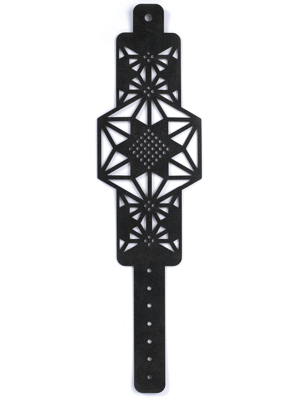 Vue à plat du kit bracelet à broder motif étoile
