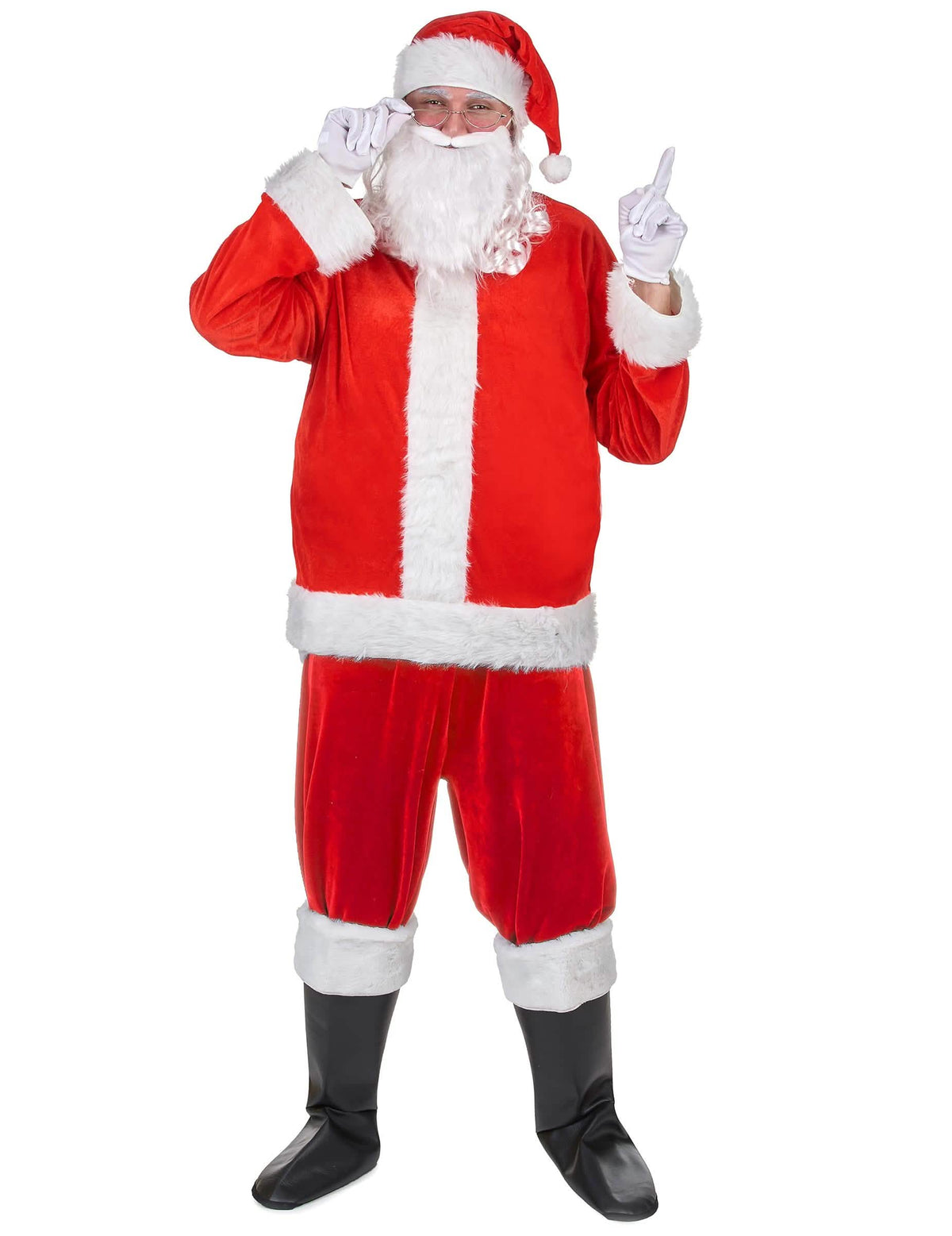 Überblick über das Weihnachtsmann-Kostümset