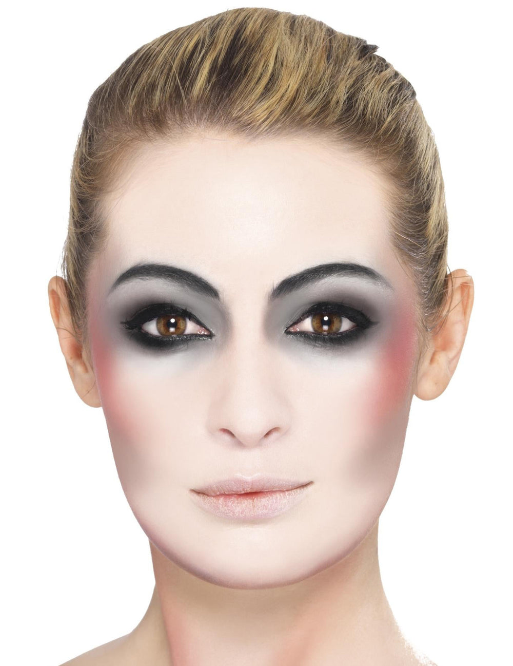 Résultat final du maquillage du kit maquillage vampire pour adulte Halloween