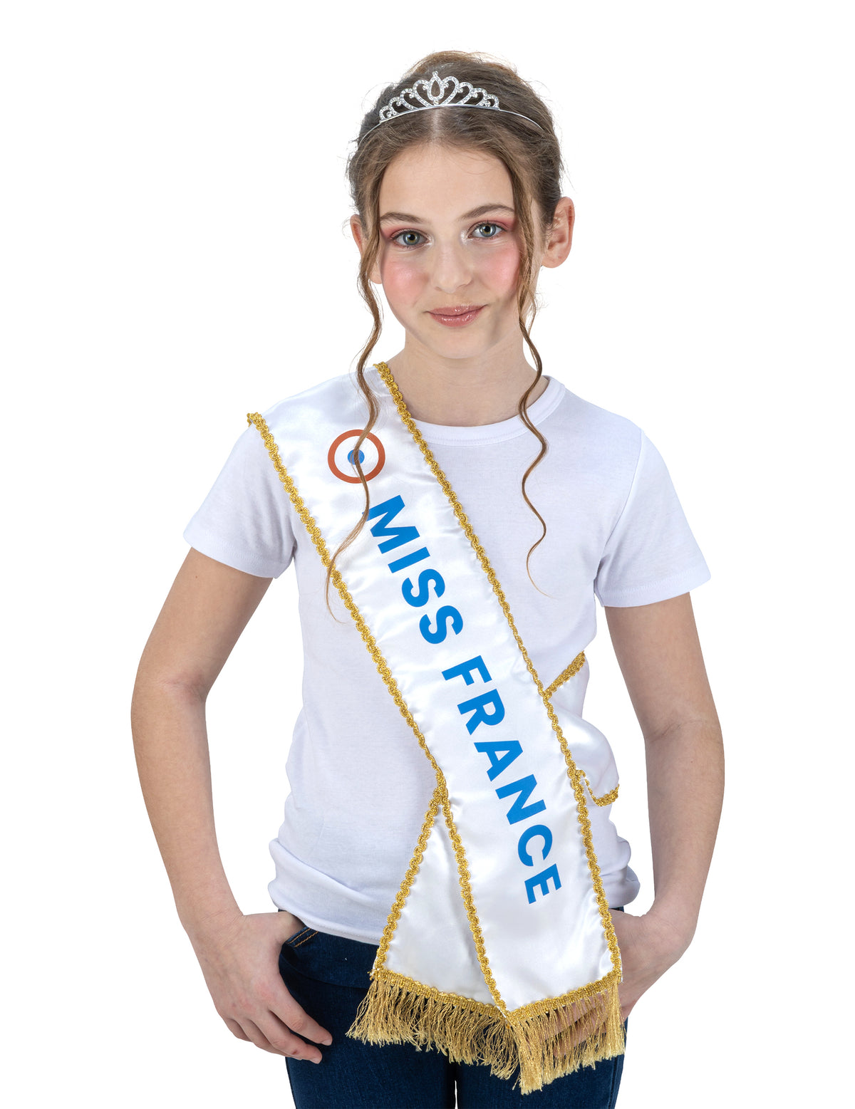 Miss France™ Set Schärpe und Diadem