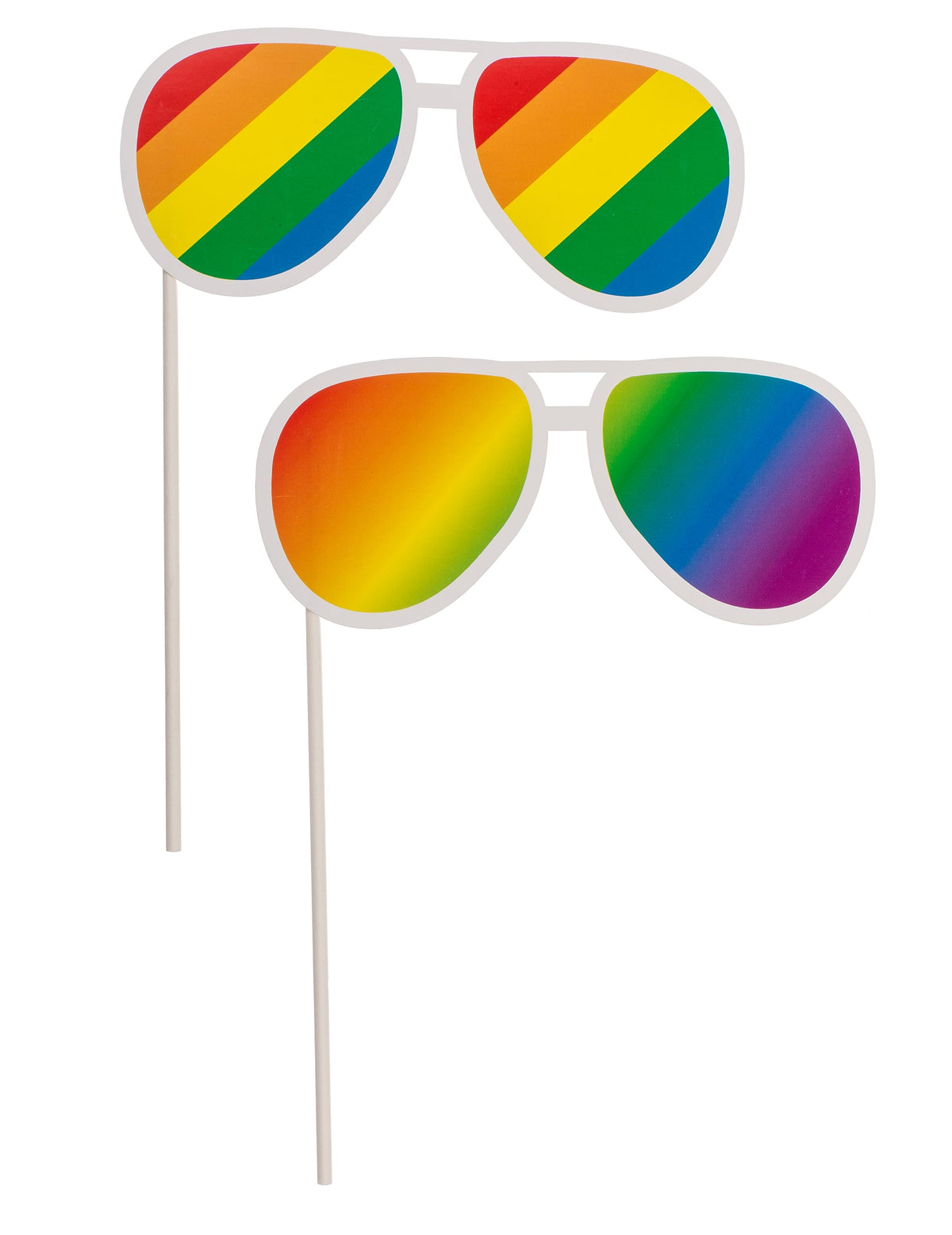 Accessoires lunettes aviateur du kit photobooth pride arc-en-ciel