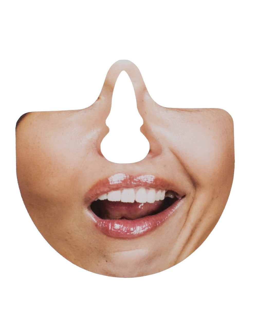 Kit photobooth bouches humoristiques pour adulte bouche de femme souriante