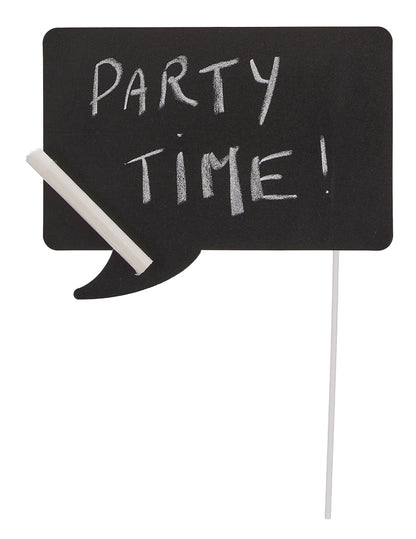 Inscription Party Time et craie sur une bulle du kit photobooth bulles personnalisables