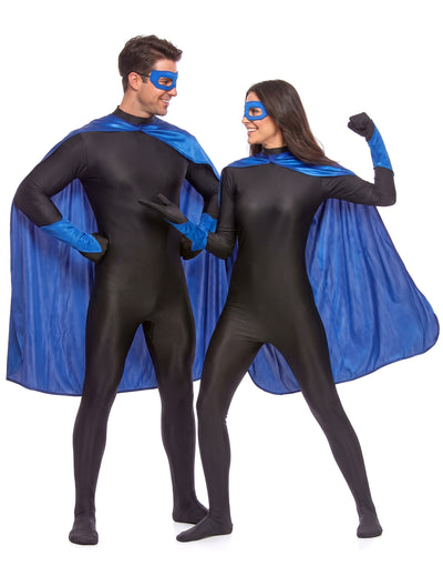 Superheldenkostüm für Frauen und Männer - blau