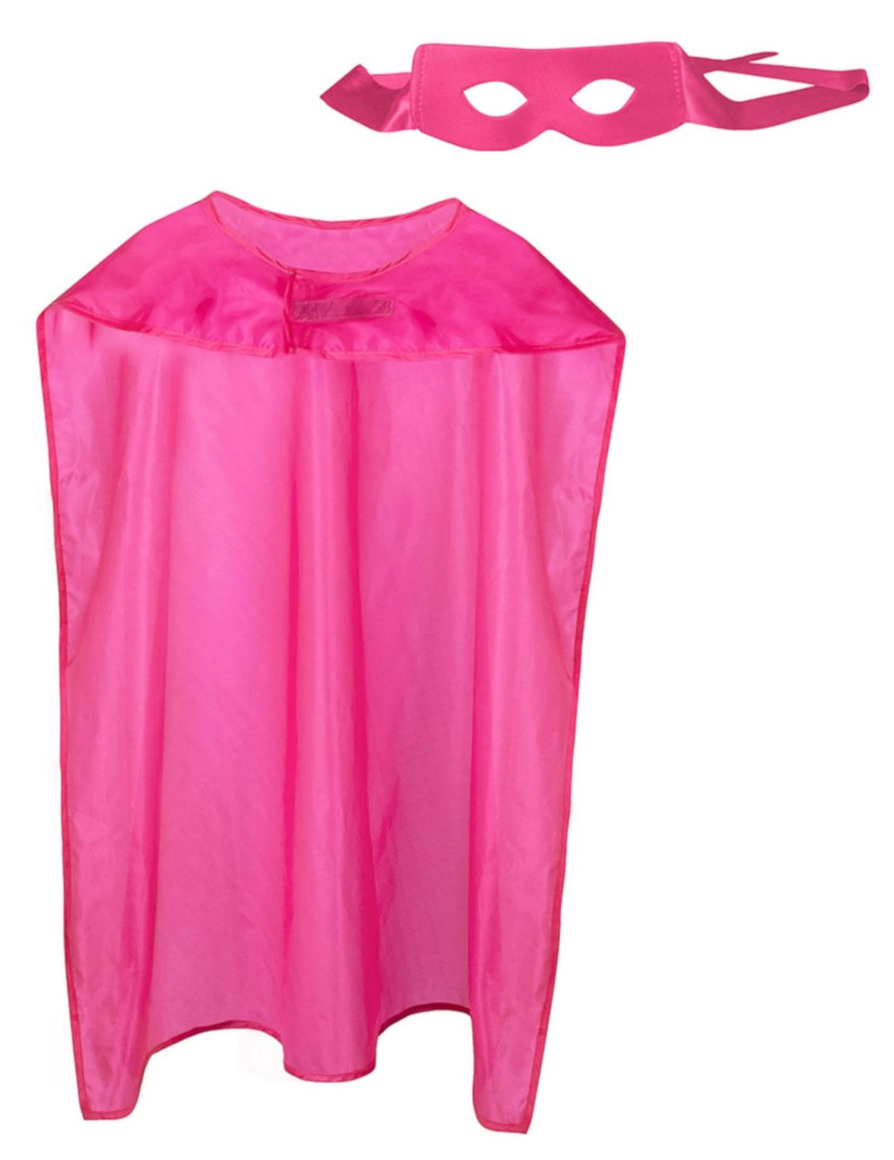 Kit super héros pour adulte rose avec cape et loup