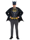 Kit top et masque Batman pour adulte noir et jaune avec cape